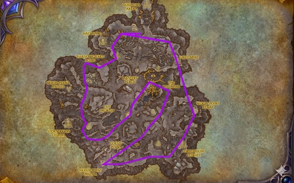 Voidstorm farming route